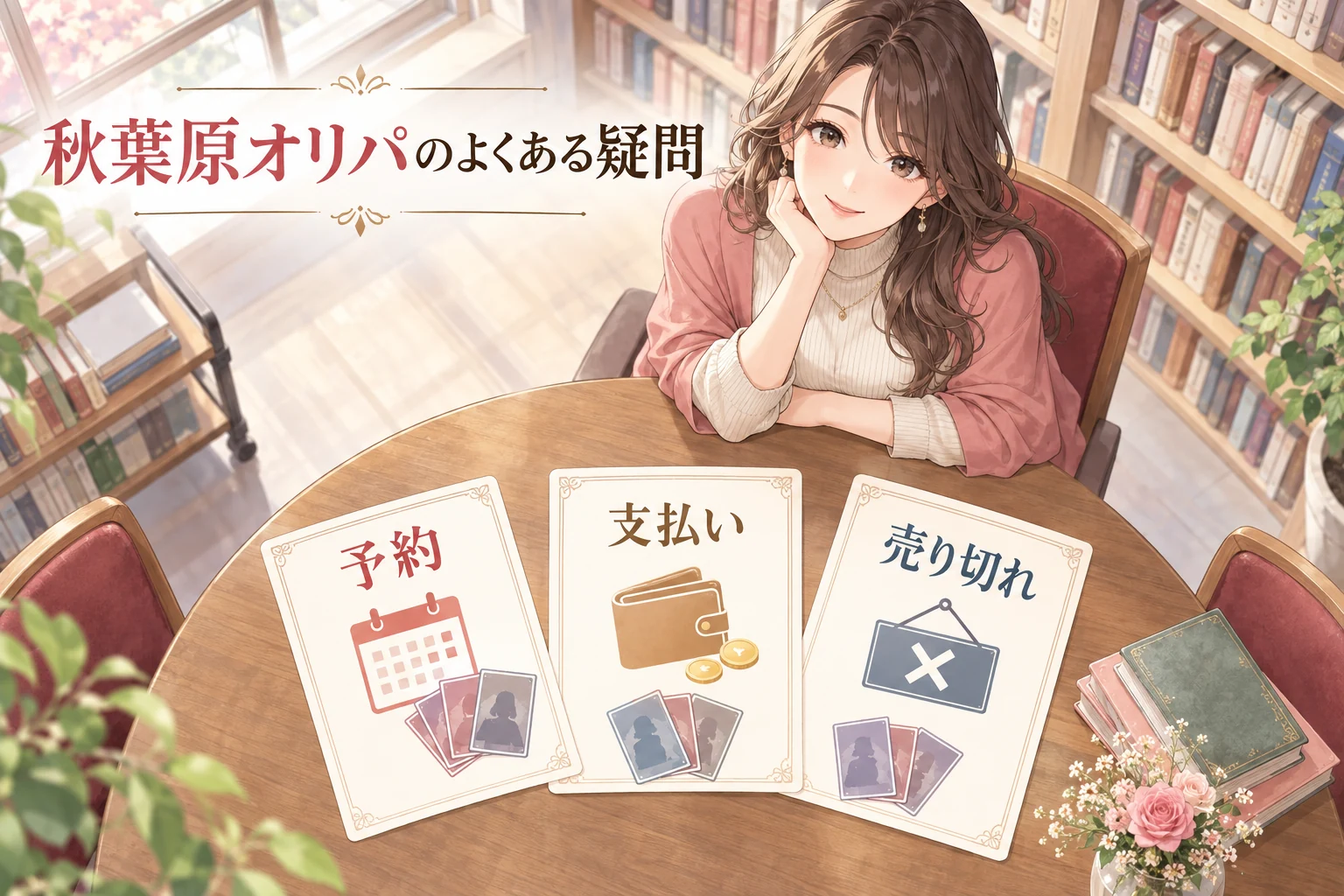 秋葉原のポケカオリパでよくある質問を説明する漫画図解